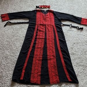 Red Tatreez Dress